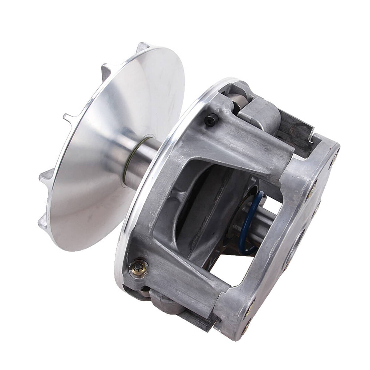 Primary drive clutch with two silver cover faces and exposed internal mechanism