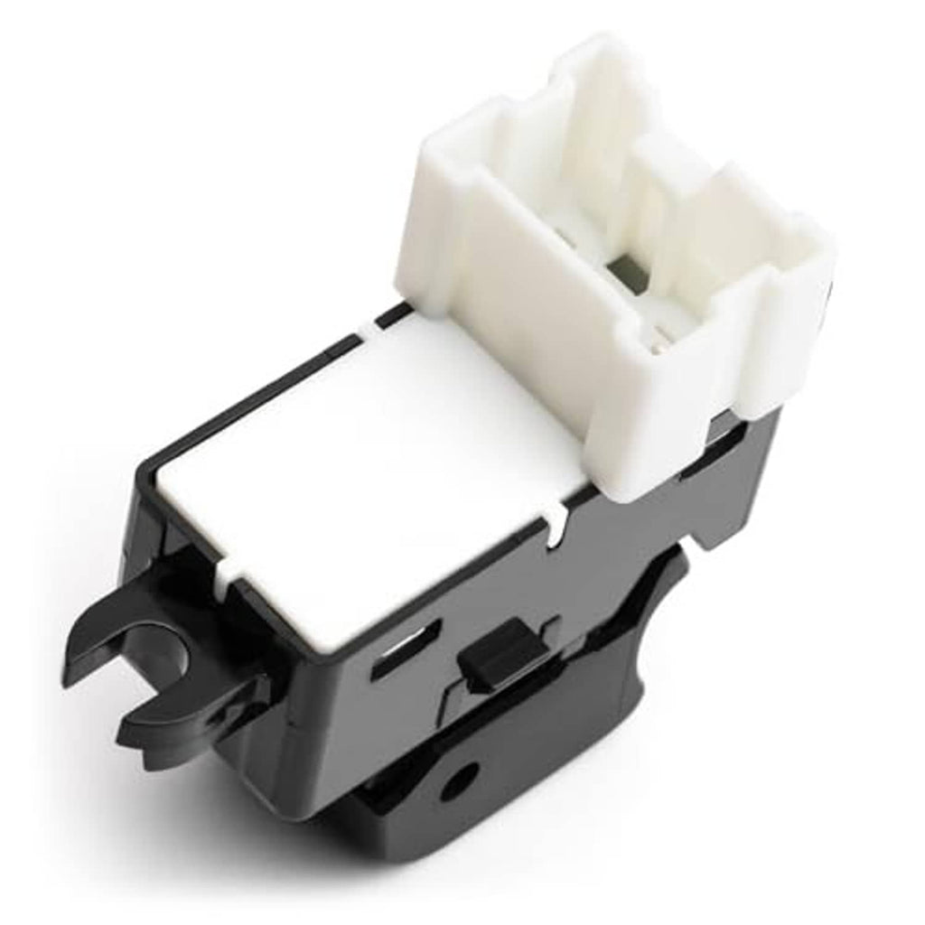 Power window switch interior mount with white plastic and black frame
