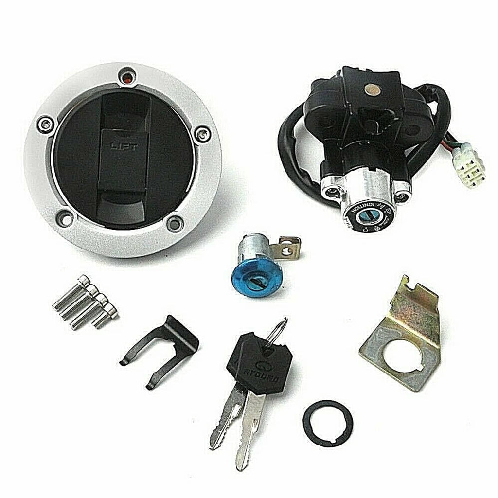 Ignition switch lock cylinder kit with keys, ring, and ignition panel bezel