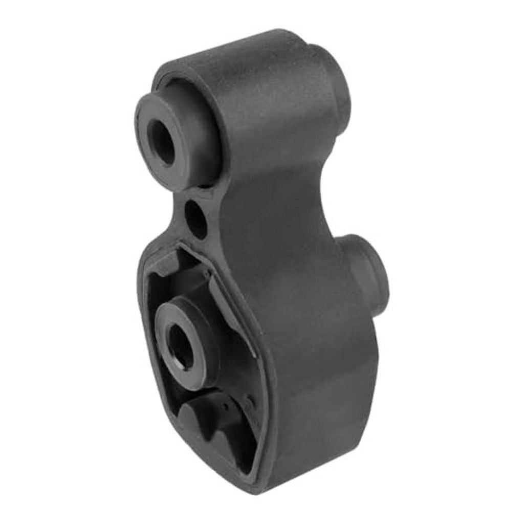 Rear torque strut engine mount bushing, dark gray/black, bracket side view