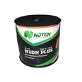 Neon throwline spool with black casing and Notch Equipment label, 3mm 200 ft