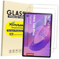 Clear tempered glass screen protectors for a 12.1-inch tablet, layered on display