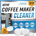 Coffee maker cleaner descaling tablets pack with 24 white tablets