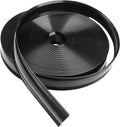 Black vinyl trim molding screw cover roll with coiled strip and flexible edges