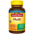 Nature Made Multi multivitamin bottle front, 130 tablets with iron