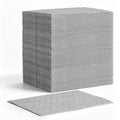 Stack of gray oil and water absorbent pads, 13 x 10 inch sheets
