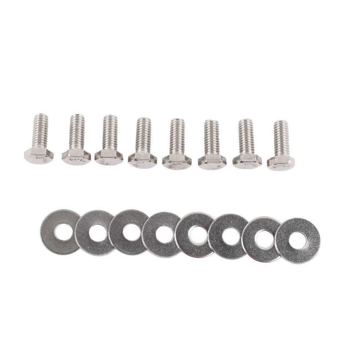 Aluminum hood hinge quick-release latch set with mounting screws and washers