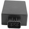 Black CDI ignition module with rectangular multi-pin connector on front