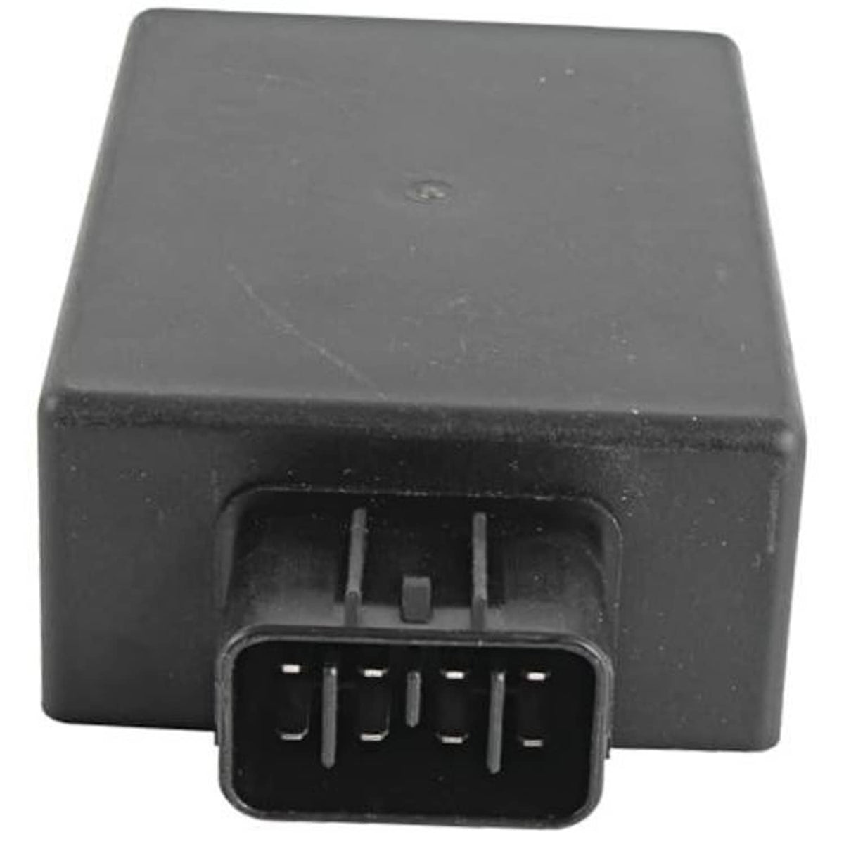 Black CDI ignition module with rectangular multi-pin connector on front