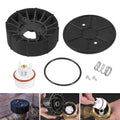 1-inch freeze-resistant retrofit kit parts: black hood, bonnet, o-ring, screws, seal