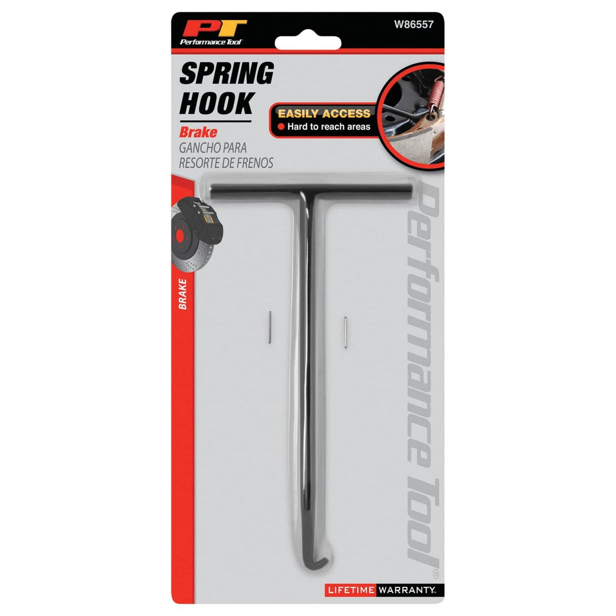 PT Performance Tool spring hook tool package with W86557 branding