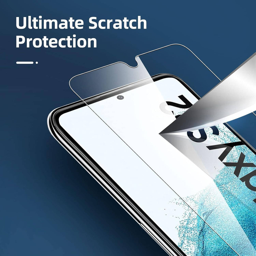 Tempered glass screen protector with scratch protection for Samsung Galaxy S22 5G