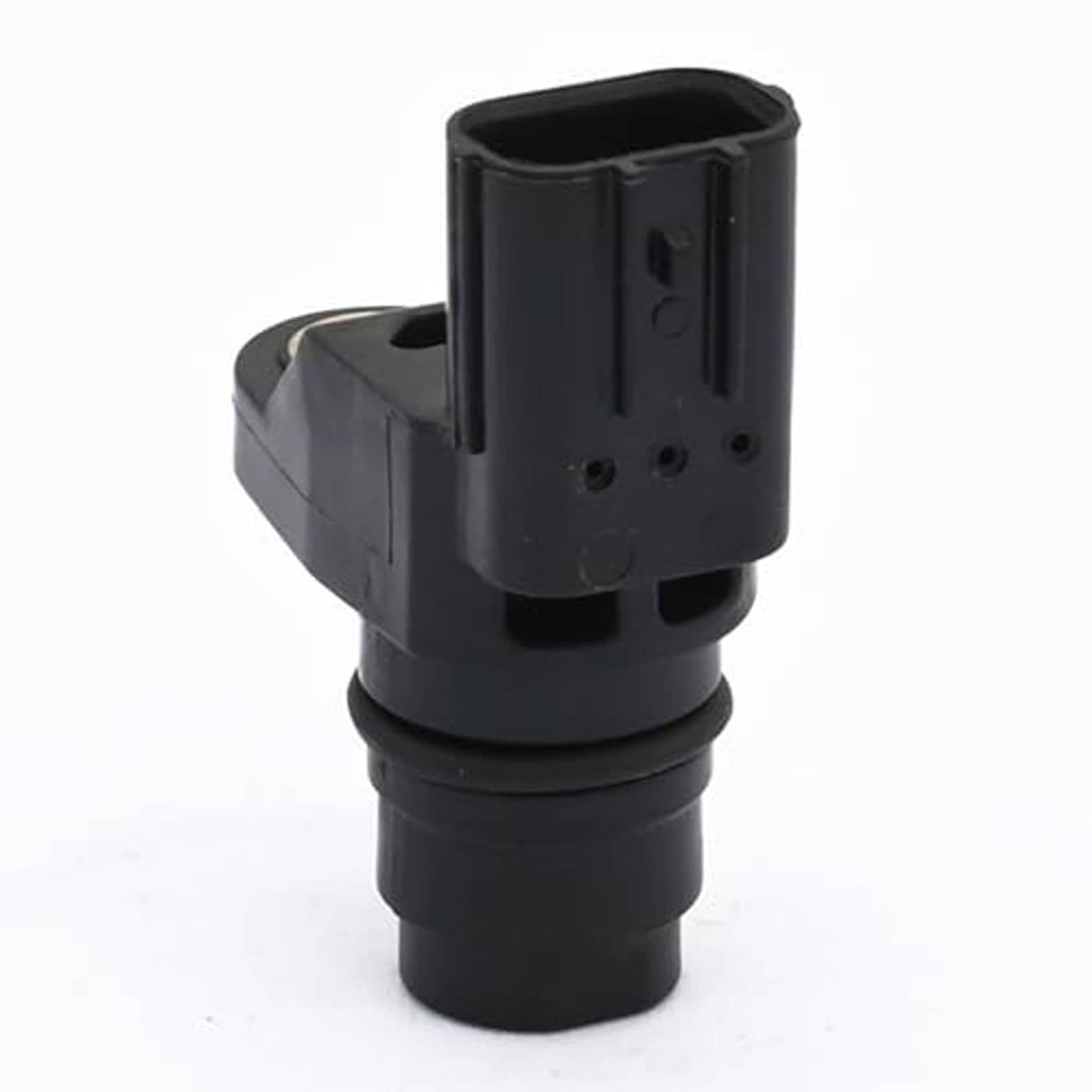 Black camshaft position sensor, rear connector end with gold terminal on housing