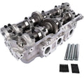 Right cylinder head assembly with camshafts and valve train parts, metal finish