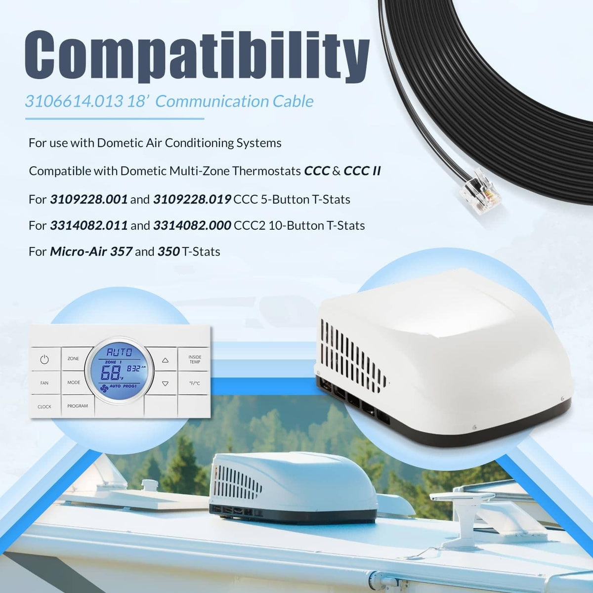 Black coiled cable with RJ11 modular connector ends