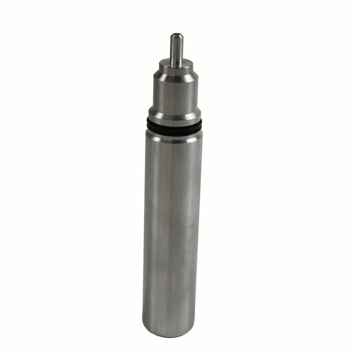 Metal injector cup removal tool with long cylindrical body and top pin