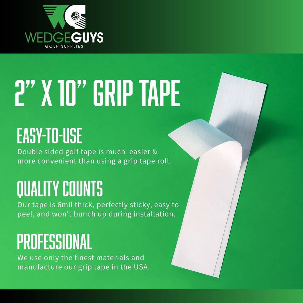 2 x 10 grip tape strips package for golf club wraps