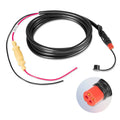 Black 4-pin power cable with red 3-pin connector and yellow inline junction, 6 ft length.