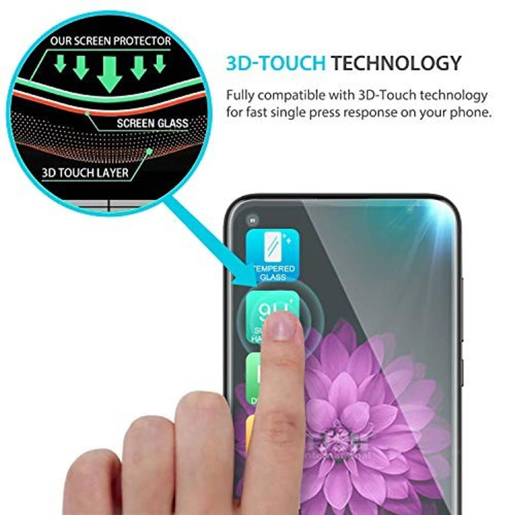 Tempered glass screen protector with 3D-touch support and HD clarity