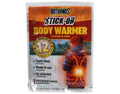 Orange HOT HANDS Stick-On body warmer pack, 12-hour heat, front label