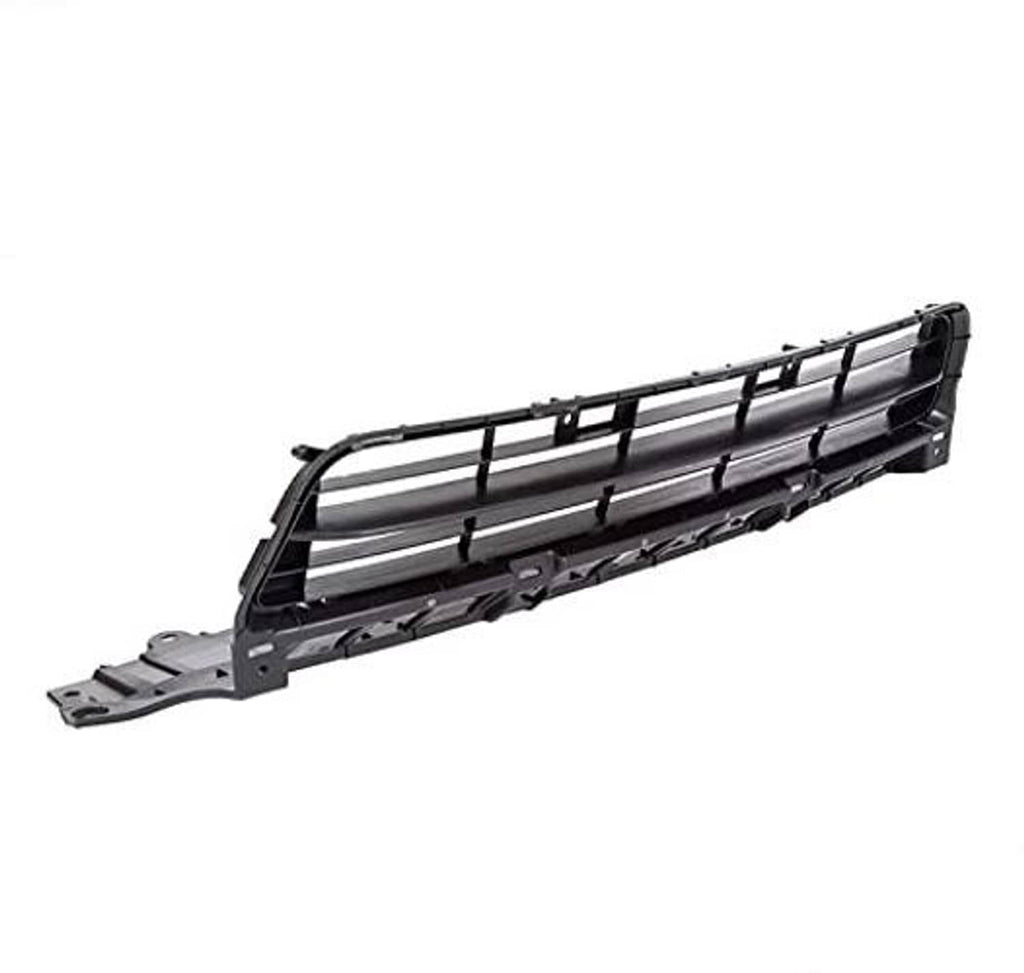 Front lower bumper grille, black grille section with long mounting arms