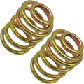 Mower compression seat replacement spring, gold and green with red highlights