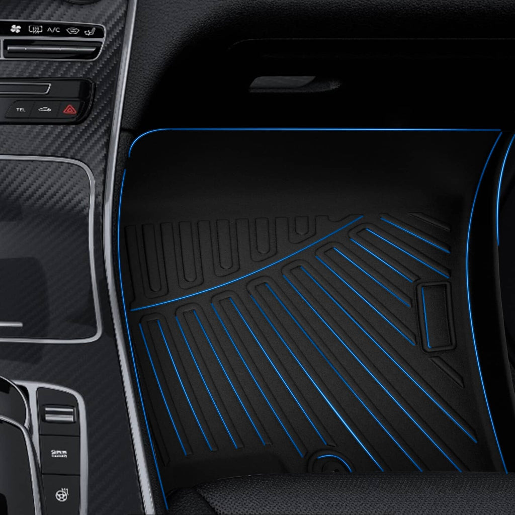 RivetOak Car Floor Mats for Hyundai Sonata 2020-2024 / Kia K5 2021-2025 FWD All Weather