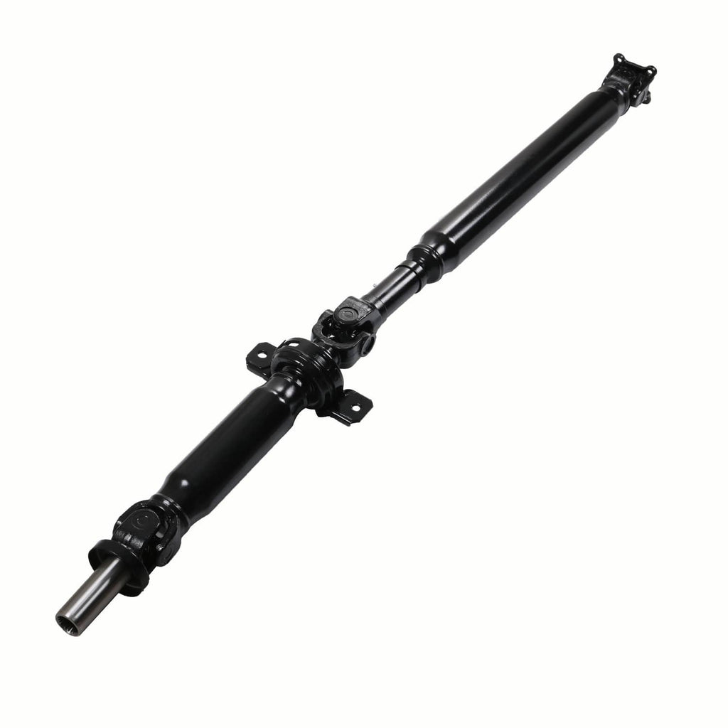 Rear driveshaft prop shaft assembly, black two-piece shaft with universal joints