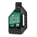 Hydraulic fork oil bottle, black with green label, anti-foaming 20W, 16 fl oz