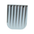 Light blue exhalation valve replacement insert with slotted fins and mounting holes