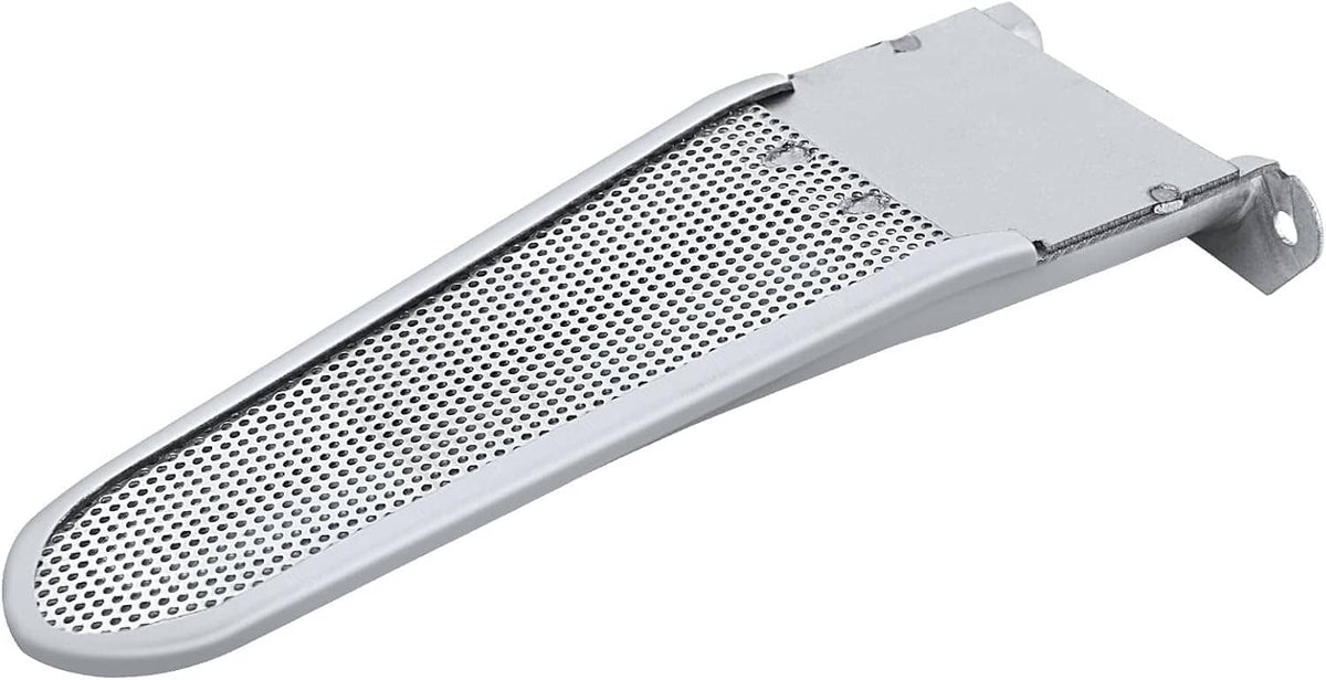 Long silver burner head kit with perforated mesh flame screen and end brackets