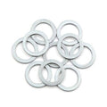 Engine oil drain plug crush washers, 10-pack, light gray metal rings