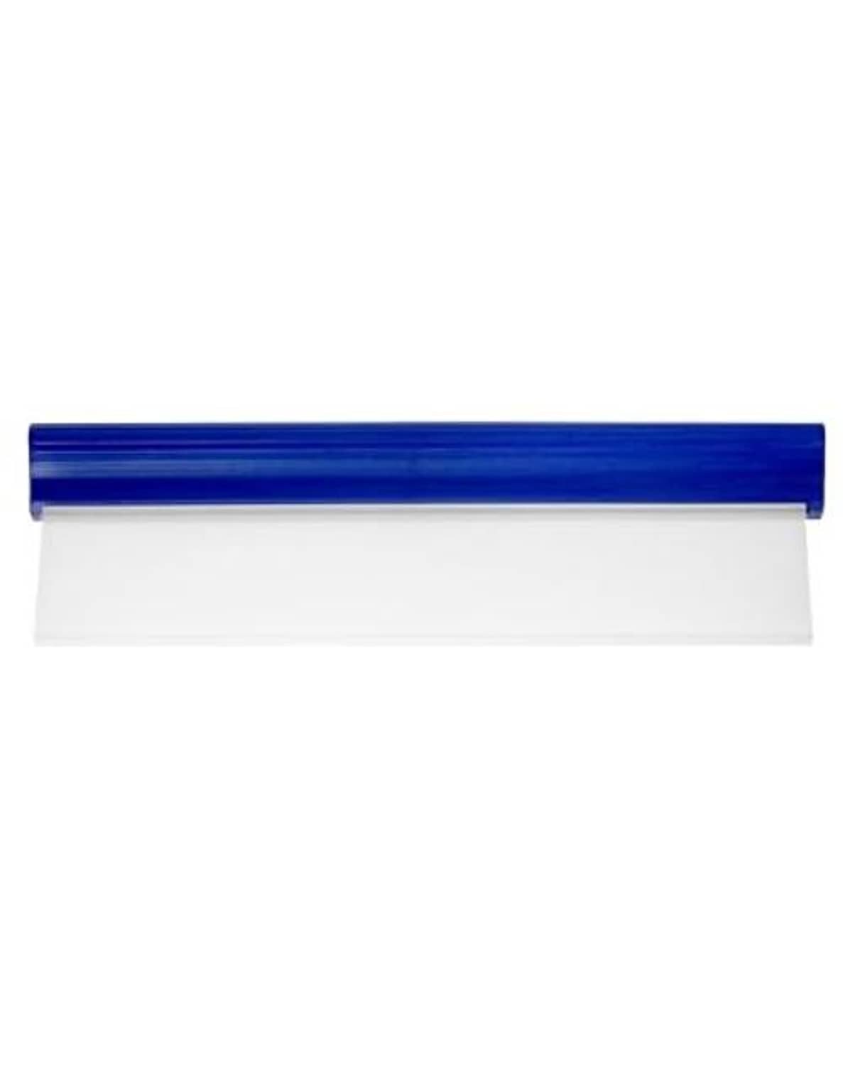 Single blue car squeegee tool with white flexible blade