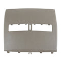 Center dash console instrument panel cluster lid bezel, textured gray plastic cover
