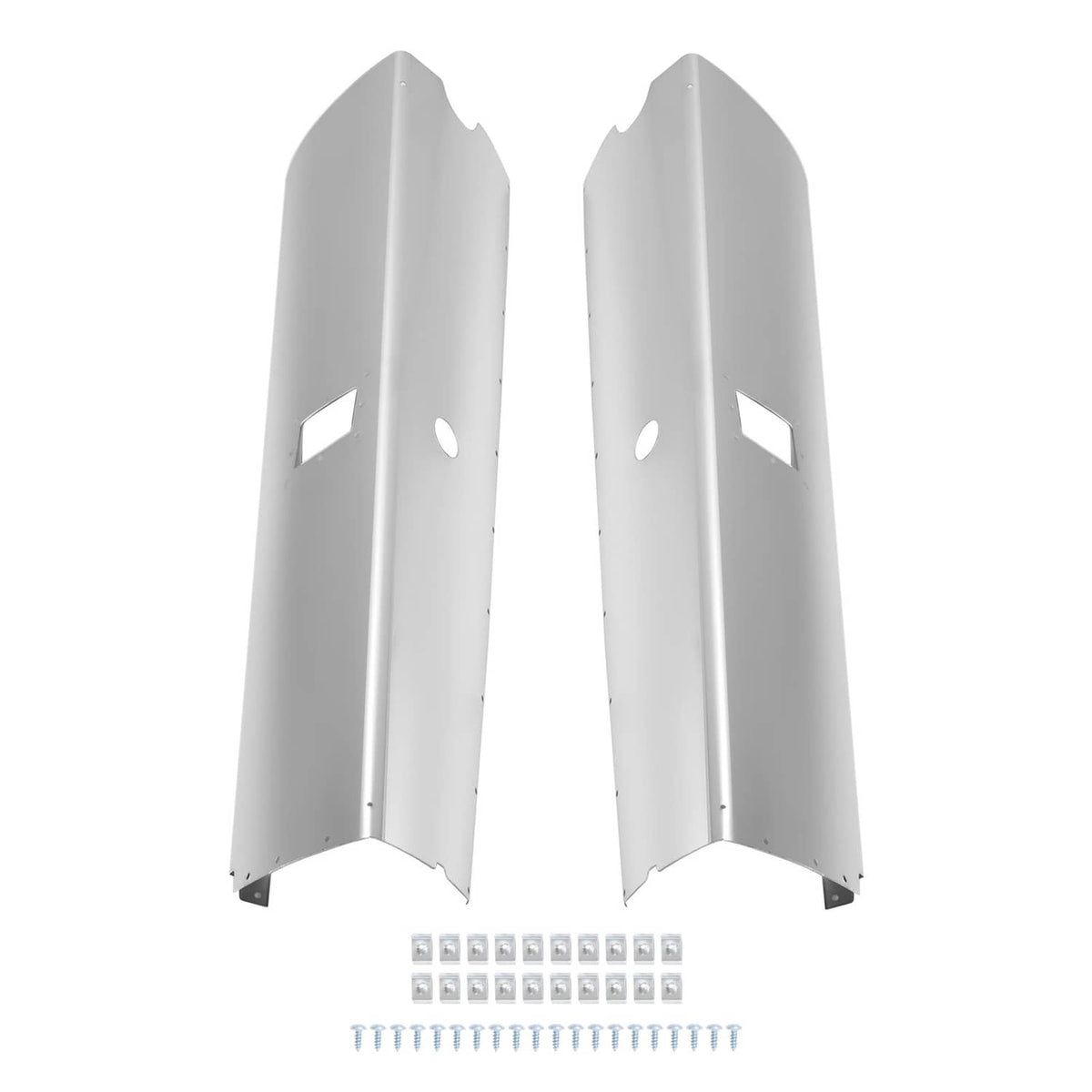 Polished aluminum landing gear fairings LH and RH with included mounting hardware
