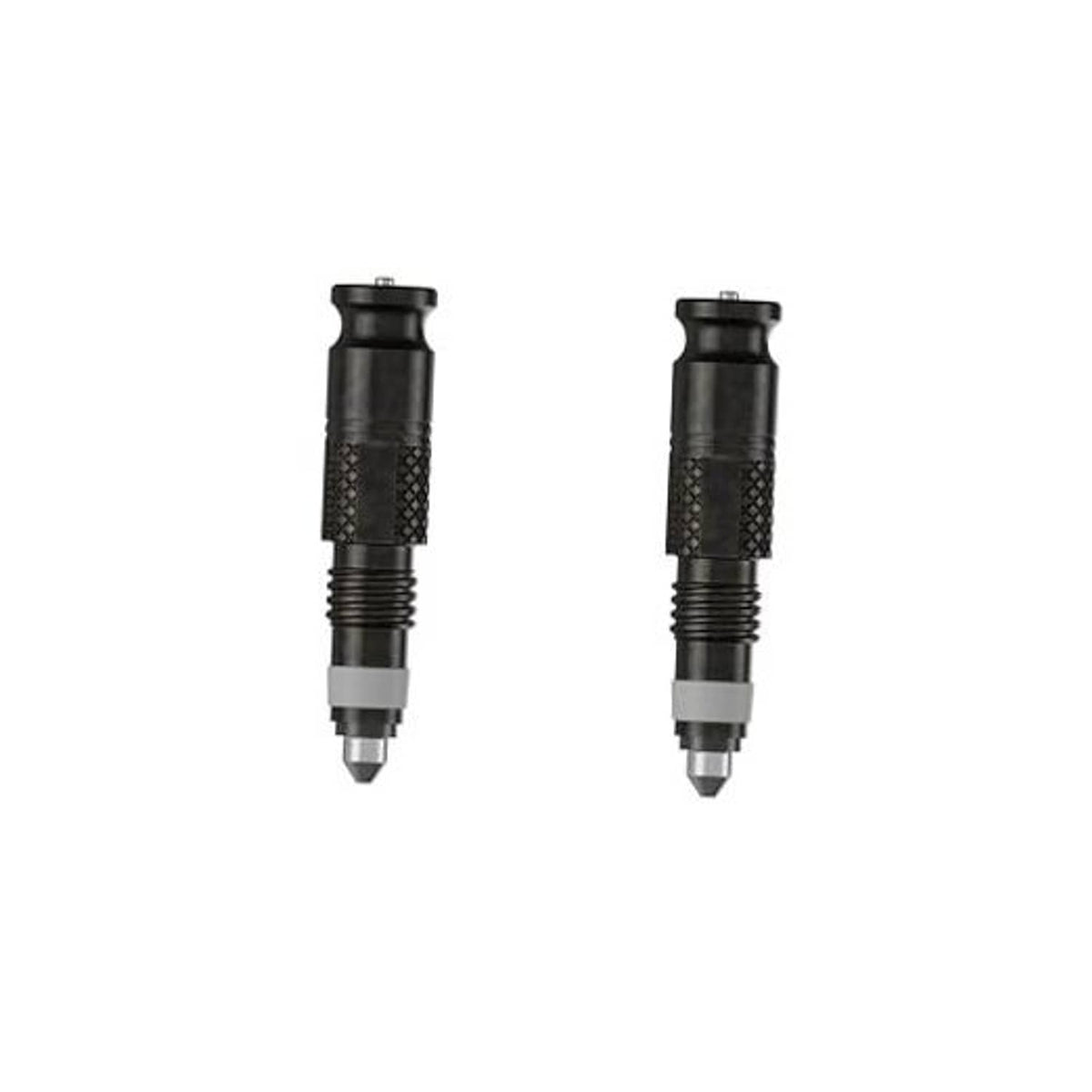 Synthetic rubber SV valve conversion set with two black click-in valve inserts
