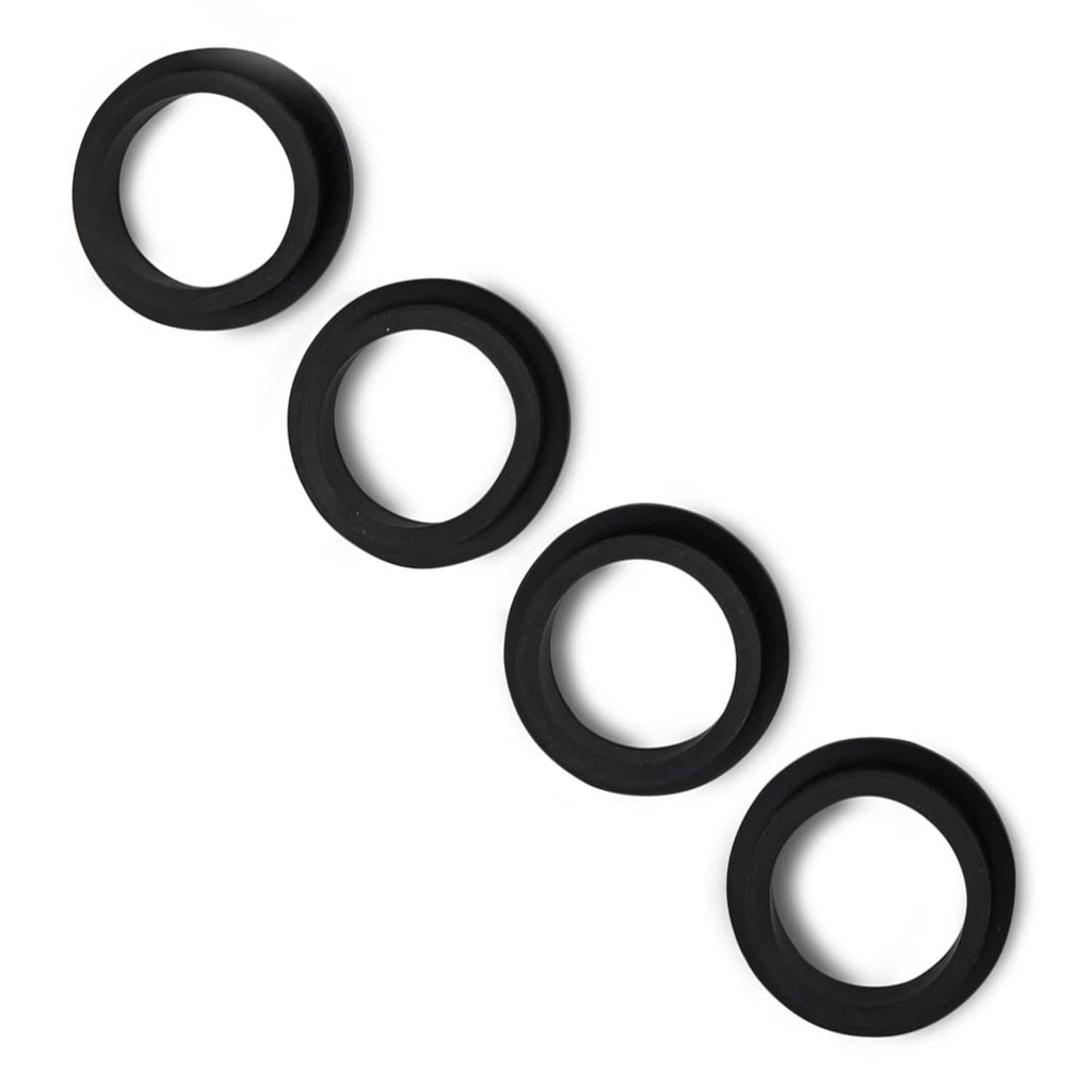Set of four black O-ring gaskets for sand filter pump air release valve