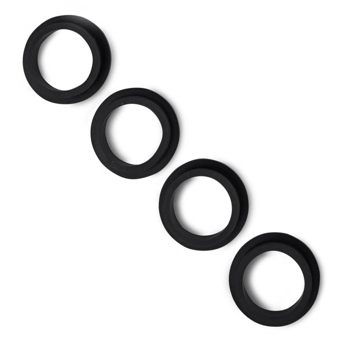 Set of four black O-ring gaskets for sand filter pump air release valve