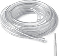 Clear heat-shrink shoelace aglet repair tubing coil with one loose sleeve piece