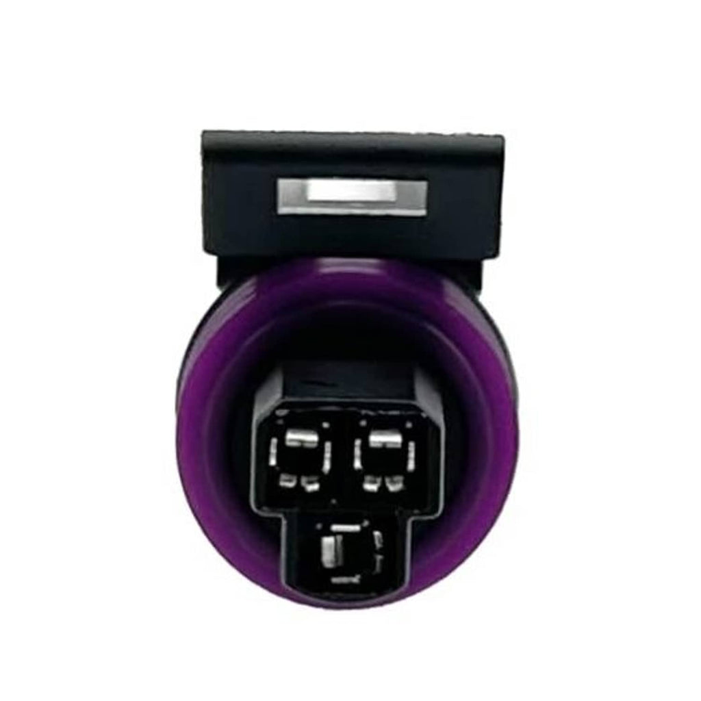 Throttle position sensor pigtail wiring connector with purple harness and 3-pin plug