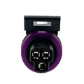 Throttle position sensor pigtail wiring connector with purple harness and 3-pin plug