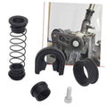 Manual shifter reverse lever repair kit parts: spring, bushings, sleeve, screw.