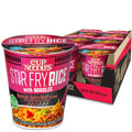 Nissin Cup Noodles Stir Fry Rice cup and six-pack box, spicy Korean beef flavor