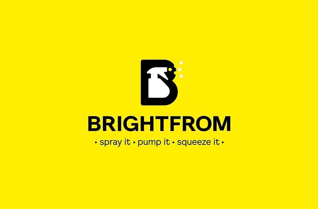 BRIGHTFROM condiment squeeze bottle logo icon on a solid background