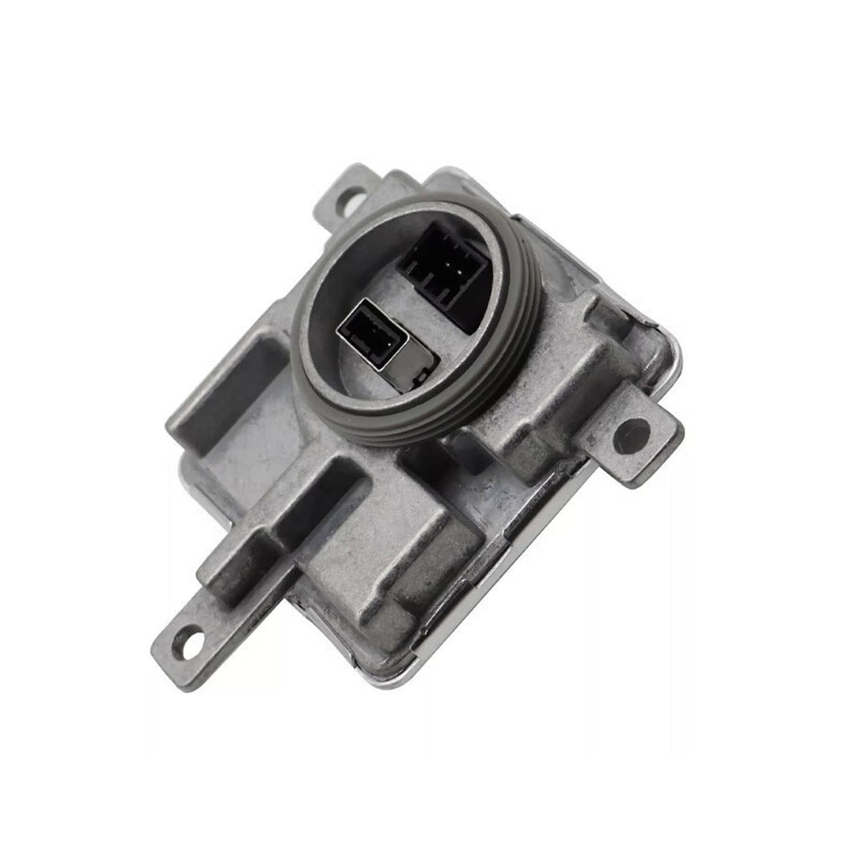 Xenon HID ballast control module with circular socket and side ports