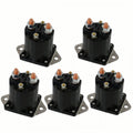 Black solenoid terminals, copper and brass posts with mounting base plate (5 pack)