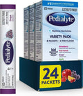 Pedialyte electrolyte powder packets, 24-count box with blue sachets