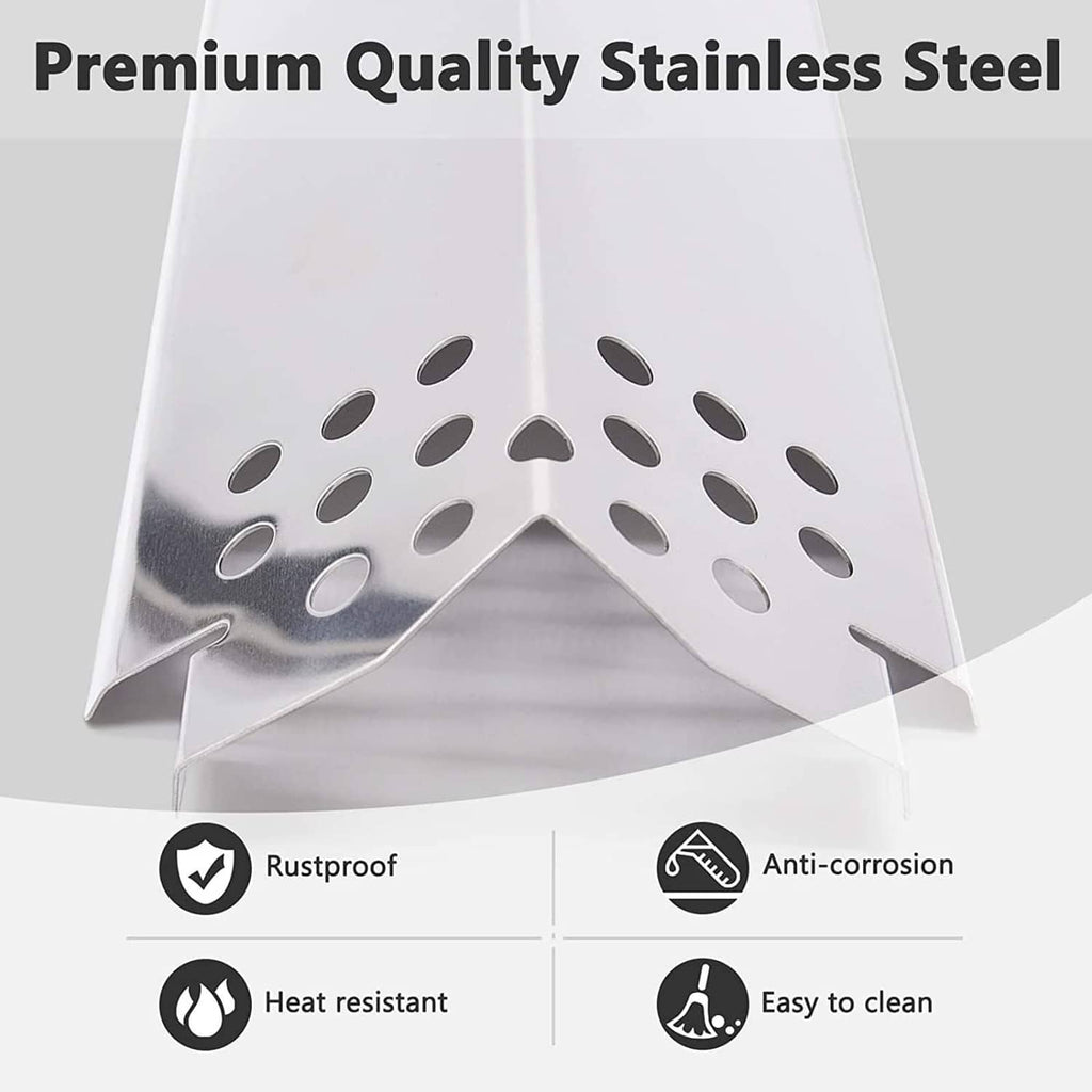 Stainless steel heat plate with rustproof, anti-corrosion, heat resistant, easy to clean icons