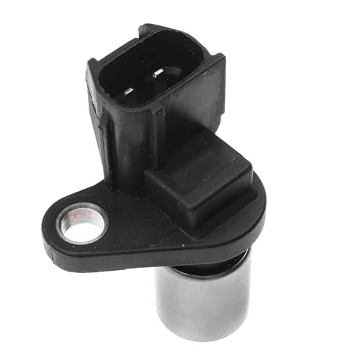 Crankshaft position sensor with black plastic housing and metal cylindrical sensor