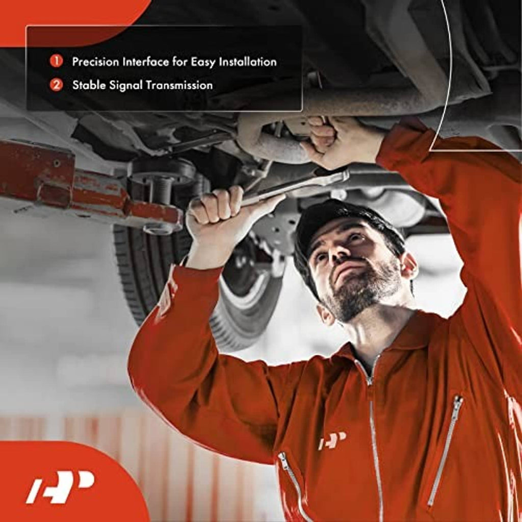 Heated oxygen sensor shown during vehicle installation with plug at sensor lead